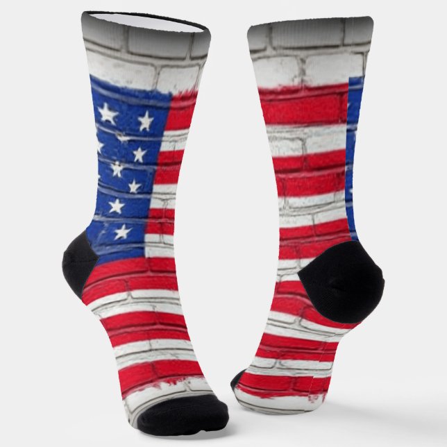 CHAUSSETTE AMERICAN BRICK FLAG (Angulaire)