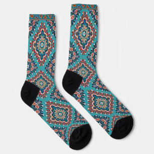 Chaussette Amérindiens Navajo Mosaic Motif