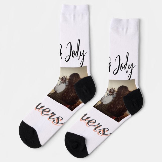 Chaussette Amis animaux meilleurs potes ajouter nom animal ph (Gauche)