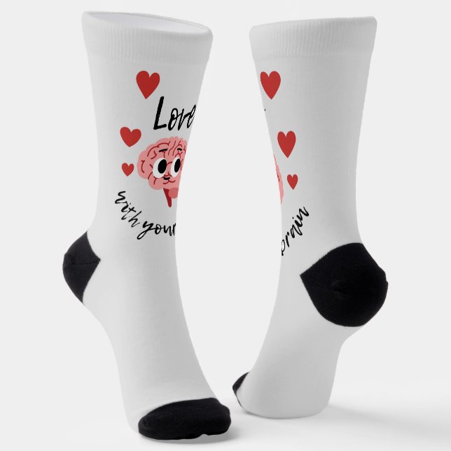 CHAUSSETTE AMOUR AVEC LE CERVEAU (Angulaire)