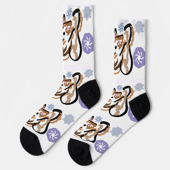 Chaussette Amour d'hiver du loup (Gauche)