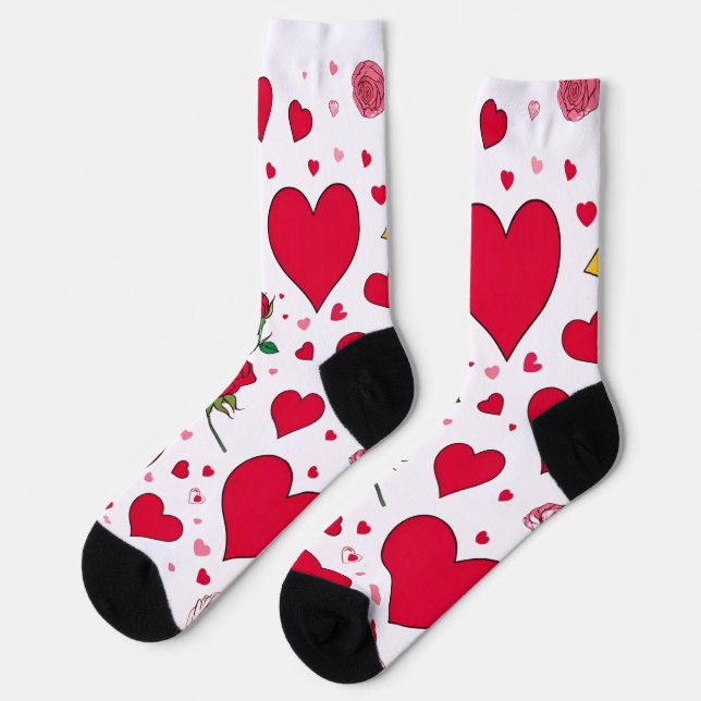 Chaussette Amour & Romance – Édition spéciale de la Saint-Val (Gauche)