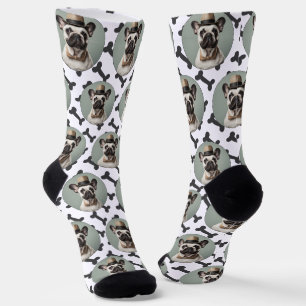 Chaussette Amoureux des chiens Une photo amusante d'animal de