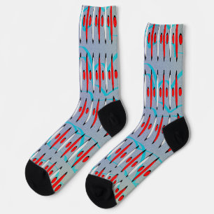 Chaussette Amusant Rétro Moche des Années 1960 