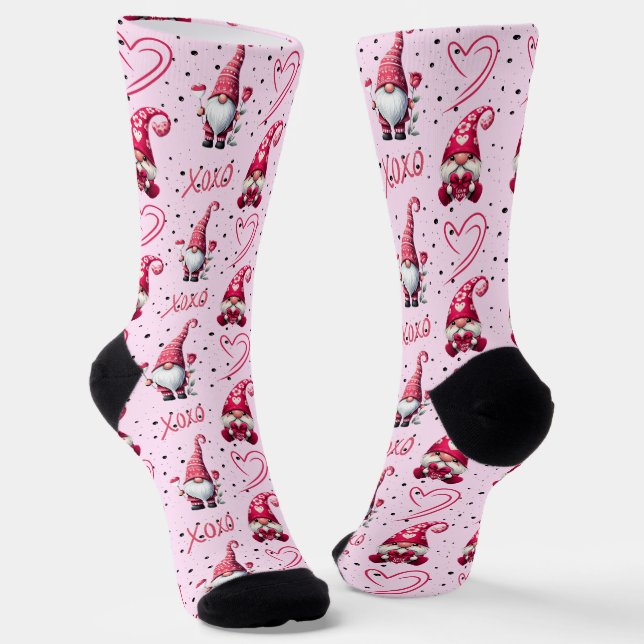 Chaussette Amusant Valentine Gnome (Angulaire)