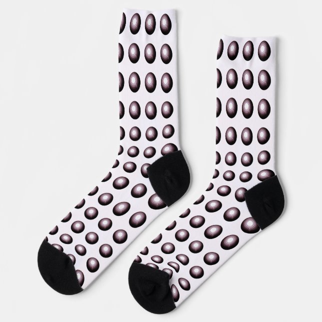 Chaussette Amusement d'illusion d'optique plein de trous de r (Gauche)
