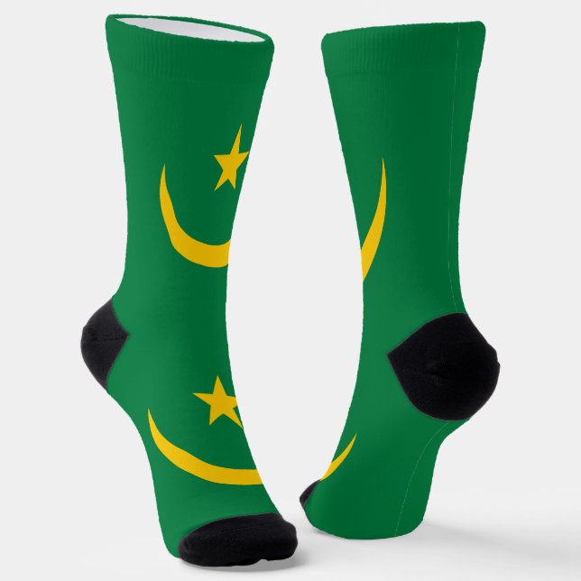 Chaussette Ancien drapeau de la Mauritanie (Angulaire)