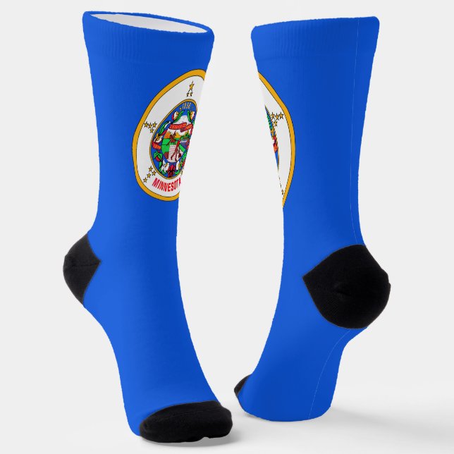 Chaussette Ancien drapeau de l'État du Minnesota (Angulaire)