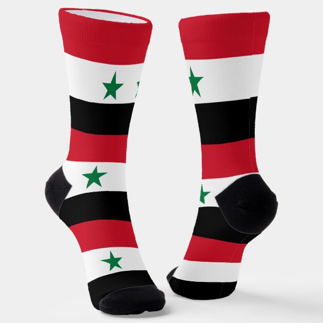 Chaussette Ancien drapeau de Syrie (Angulaire)
