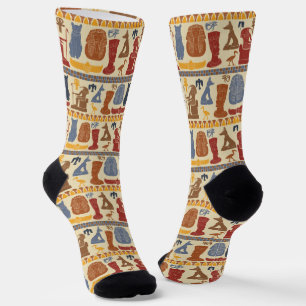 Chaussette Ancienne Egypte Collage de graphismes égyptiens