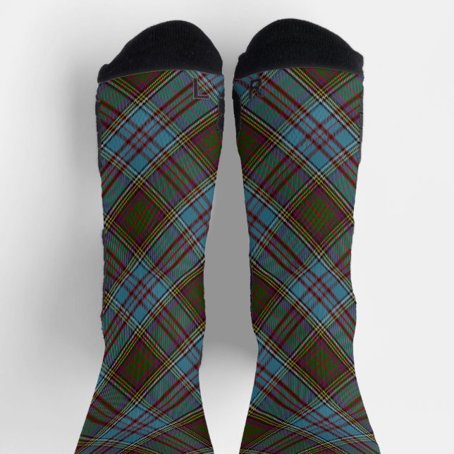 Chaussette Anderson Clan Tartan Plaid Pattern Scottish (Haut)