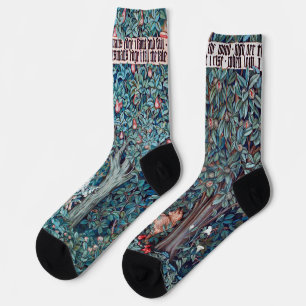 Chaussette Animaux dans la forêt, William Morris