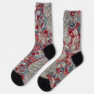 Chaussette Animaux de la forêt, William Morris