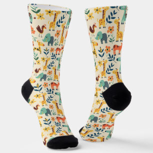 Chaussette Animaux fous Motif coloré
