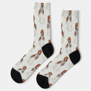 Chaussette Anime Weeb Girl Manga Design Motif