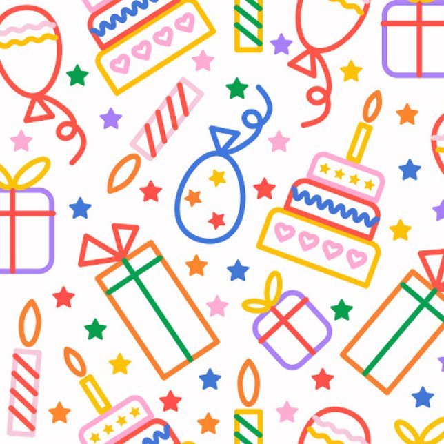 Chaussette Anniversaire Classique  (Happy Birthday Celebration Theme!)