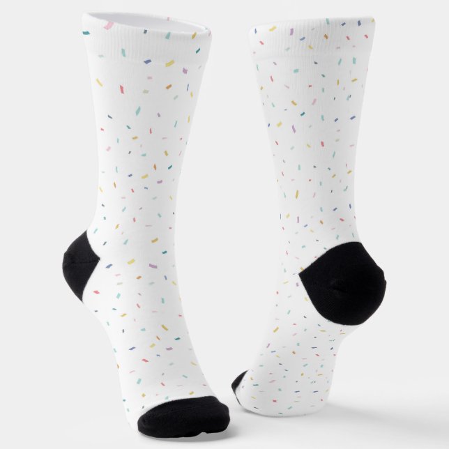 Chaussette Aquarelle douce Motif Confetti (Angulaire)