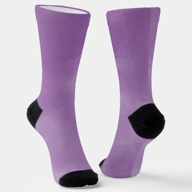 Chaussette Aquarelle violette Abstraite Texture esthétique (Angulaire)