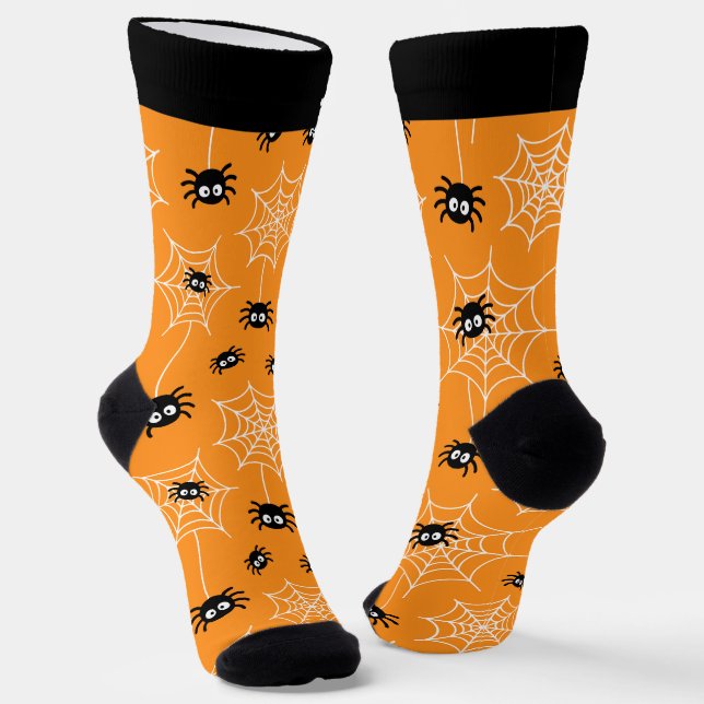Chaussette Araignée d'Halloween mignonne et Chaussettes Web a (Angulaire)