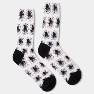 Chaussette Araignée noire dans une toile