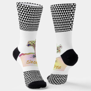 Chaussette Arbre à chaussures + Chaussettes de Geo Blanc Noir