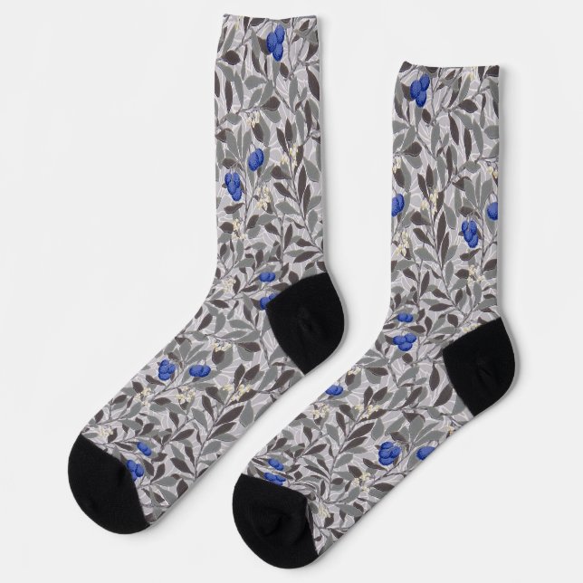 Chaussette Arbre de myrtille, William Morris (Gauche)