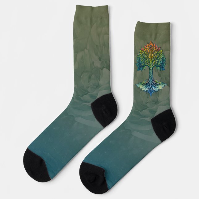 Chaussette Arbre de Vie Aube Changeante  (Gauche)