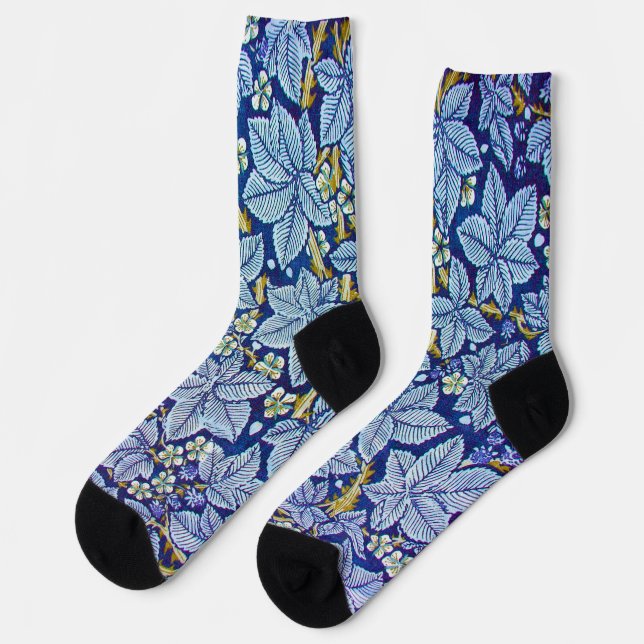 Chaussette Arbre framboisier, William Morris (Gauche)
