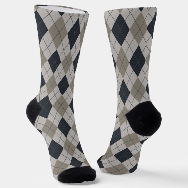 Chaussette Argyle Gris  (Angulaire)