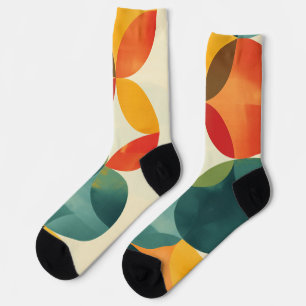 Chaussette Arrière - plan de cercles transparents colorés