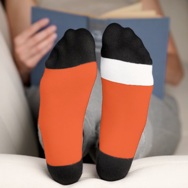 Chaussette arrière - plan orange avec (Fond)