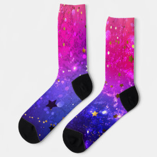 Chaussette Arrière - plan rose brillant