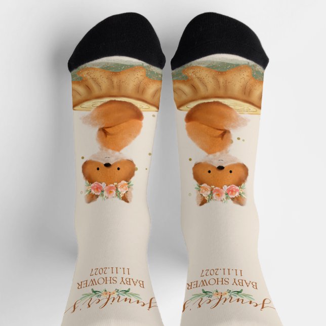 Chaussette Arrivée du renard fleur sauvage (Haut)