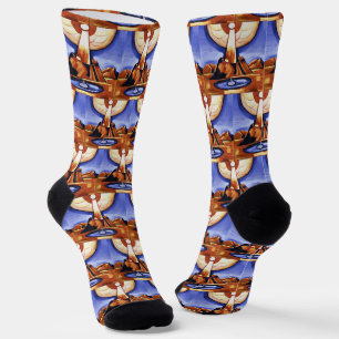 Chaussette Art abstrait vintage de Marsden Hartley Yliaster