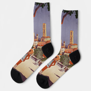 Chaussette Art d'été vintage Grasse