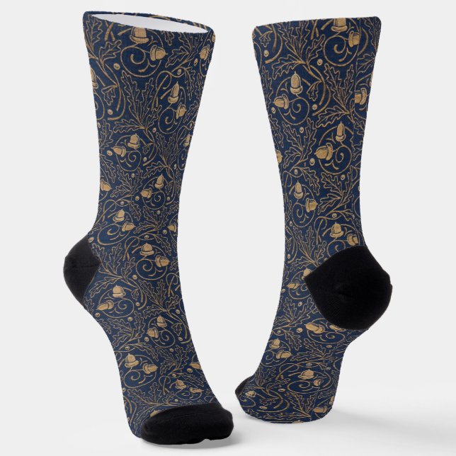 Chaussette Art Nouveau Acorns Bibliophile (Angulaire)