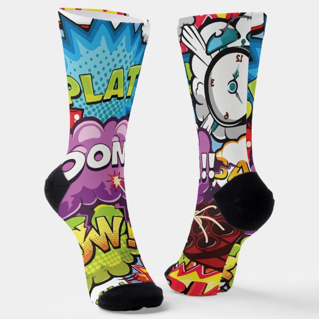 Chaussette Art Pop moderne  (Angulaire)
