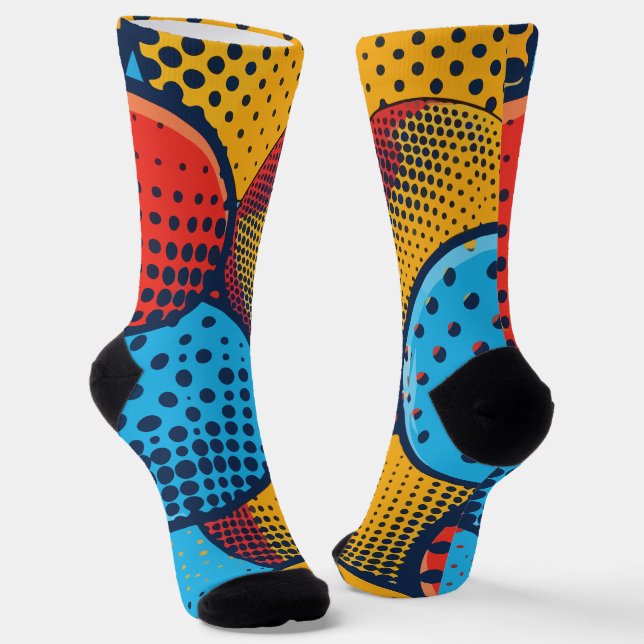 Chaussette Art Pop moderne  (Angulaire)