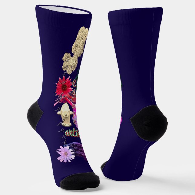 Chaussette Artiste de l'évasion du paysage urbain  (Angulaire)