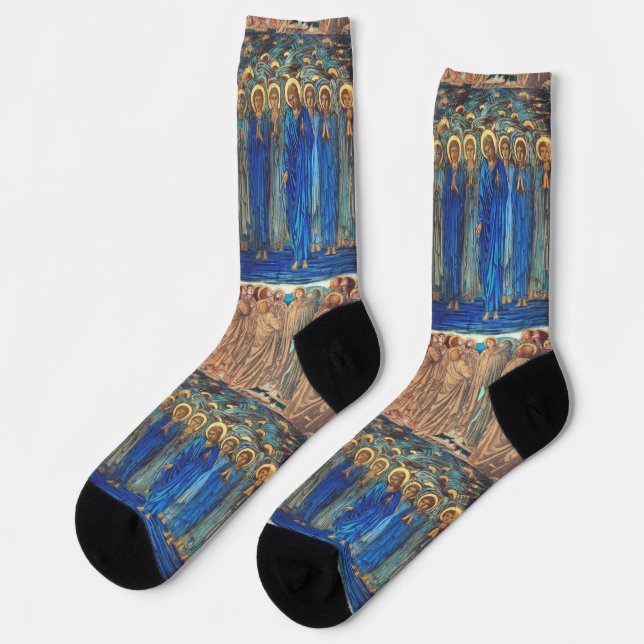 Chaussette Ascension du Christ par Edward Burne Jones (Gauche)