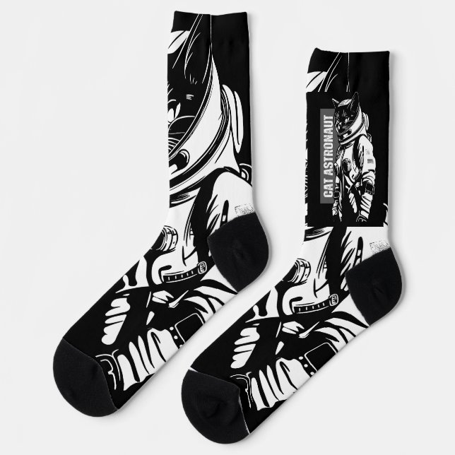 Chaussette Astronaut de chat (Gauche)