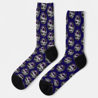 Chaussette Astronaut DJ Cute Space Music design