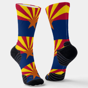 Chaussette Athletic Crew Sock avec drapeau de l'Arizona, État