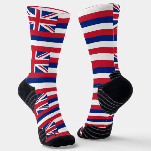 Chaussette Athletic Crew Sock avec drapeau d'Hawaii, États-Un