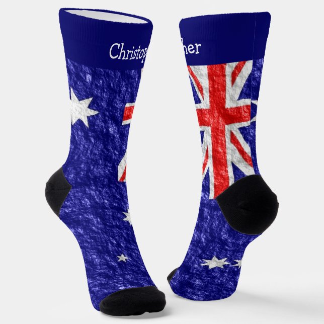 Chaussette Australian Flag Design (Angulaire)