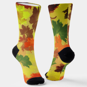 Chaussette Automne Feuille