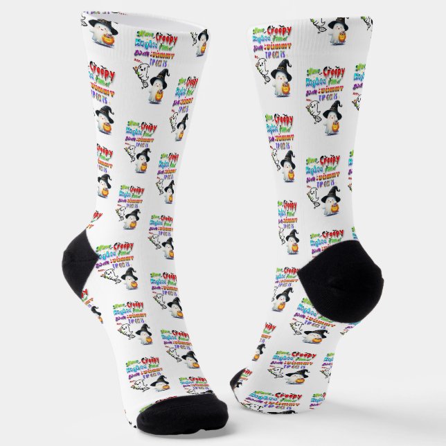 Chaussette Ayez des nuits flippantes remplies de friandises d (Angulaire)