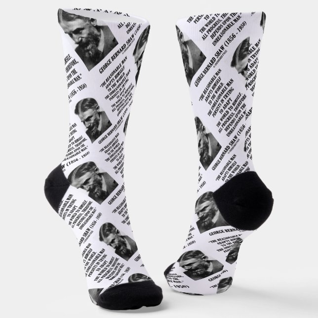 Chaussette B. Shaw Progress Depends Upon Unreasonable Man (Angulaire)