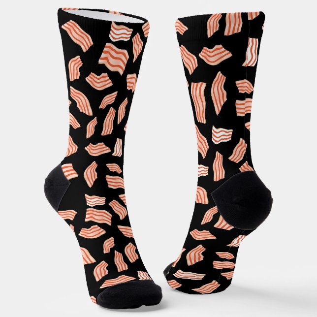 Chaussette Bacon Motif Bacon Strips (Angulaire)