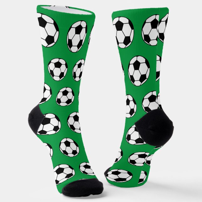 Chaussette Bal de soccer vert Motif Sport (Angulaire)